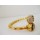 B-0164 Fashion Gun Black Gold Plated Alloy Rhinestone Skull Adjustable Bangle Bracelet