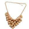 New Arrival Fashion Gold Plated Alloy Multilayer Skull Head Choker Necklace N-1848