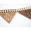 New Arrival Fashion Gold Plated Alloy geometry paillette triangle Choker Necklace N-4751