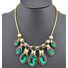2013 New Arrival Charming Gold Plated Alloy 5Colors Option Crystal Choker Necklace N-0261