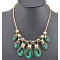 2013 New Arrival Charming Gold Plated Alloy 5Colors Option Crystal Choker Necklace N-0261