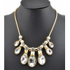 2013 New Arrival Charming Gold Plated Alloy 5Colors Option Crystal Choker Necklace N-0261