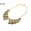 vintage style hollow out flower bowknot  Crystal Choker collar Necklace N-1780