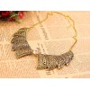 vintage style hollow out flower bowknot  Crystal Choker collar Necklace N-1780
