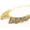 vintage style hollow out flower bowknot  Crystal Choker collar Necklace N-1780