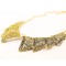 vintage style hollow out flower bowknot  Crystal Choker collar Necklace N-1780