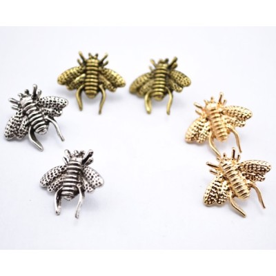 New Arrival  Fashion Bronze/Gold/Silver Metal  Lovely Bee Collor Pin Brooch P-0035