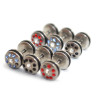 I-0051 Wholesale 12PCS Rhinestone Wheel Nipple Tongue Barbells Ear Pricing