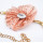 Fashion Charming Gold Metal Crystal Pink Yarn Bowknot  Long Waist Chain N-1347