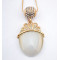 Fashion Charming Gold Metal Lovely Rhinestone Cat Eye Drop Crown Pendant Necklace N-0577