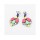 European style colorful resin gem rhinestone geometry stud earrings E-0679