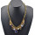 New vintage Style bronze metal chain pearl ring snowflake skull blue crystal drop Necklace S-0038