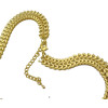 New  fashion gold plated snake chain rhinestone pearl ball tassels Choker Necklace adjustable N-1573