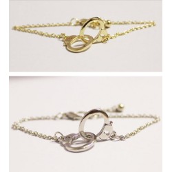 Fashion silver Golden Metal handcuffs bracelet adjustable B-0281