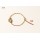 Fashion silver Golden Metal handcuffs bracelet adjustable B-0281