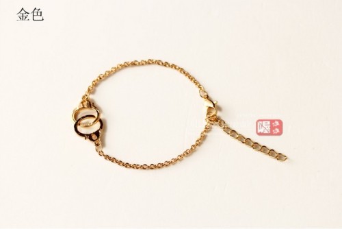 Fashion silver Golden Metal handcuffs  bracelet adjustable B-0281