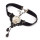 Gothic  black ribbon lace flower gem rhinestone shell shape drop tassels collar necklace N-1578
