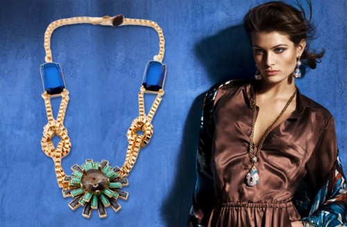 New Fashion European Style Gold Alloy Rhinestone Crystal Gem Flower Choker Necklace N-0230