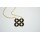 New European Style Gold Plated Alloy 3 Colors Enamel Lucky Number Eight Pendant Necklace N-4851