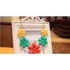 New Korean Colorful Flower Resin Acrylic  Gem Statement Necklace N-0162