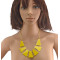 Fashion gold plated lots colors enamel geometry  choker Necklace N-4264
