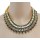 New Fashion Charming European Golden Metal Resin Gem Ribbon Link Choker Necklace N-1589