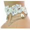 New Gothic white Lace pearl Drop lucky clouds flower leaves multilayer Tassel Collor  Necklace N-1593
