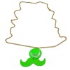 New Korea Style gold plated long chain enamel mustache hat pendant  NecklaceN-3007