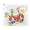 New Arrival Bohemia Style Gold Plated Alloy Colorful Resin Gem Drop Earrings E-0688