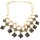 New European gold plated alloy  geometry Square resin candy gem  Choker Necklace 4colors N-3009