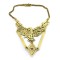 New Luxury Vintage Bronze Alloy Colorful Beads Crystal  Eagle Choker Necklace N-3404