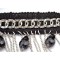 Gothic Black Ribbon choker chain silver/gold metal tassels choker acrylic drop Necklace adjustable N-1607