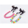 New Korean Style Ribbon Chain Candy Color Resin Crystal Choker Necklace N-3015