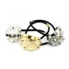 New Fashion European Punk Style Gold Plated Clear Rhienstone Rivet Hair Band F-0096