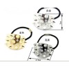 New Fashion European Punk Style Gold Plated Clear Rhienstone Rivet Hair Band F-0096