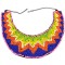 New Bohemia Style gun black chain colorful Beads wave Flower Collar Necklace N-2371