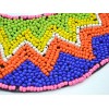 New Bohemia Style gun black chain colorful Beads wave Flower Collar Necklace N-2371