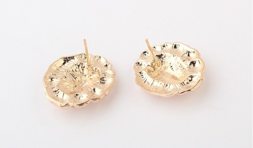 New Fashion Gold Plated Alloy Lion Head Ear Stud Earrings E-1687