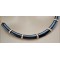 New Fashion Gold Plated Alloy Enamel Crescent Choker Necklace N-4861