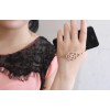 New Korean Style Gold/Silver Plated Alloy Rhinestone Hollow Out Flower Wrist Bracelet B-0296