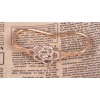 New Korean Style Gold/Silver Plated Alloy Rhinestone Hollow Out Flower Wrist Bracelet B-0296