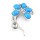 New Fashion Charming Silver Plated Alloy 3 Colors Option Resin Gem Crystal Flower Ear Cuff Earring E-2094