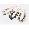 New Arrival Korean Style Gold Plated Alloy Colorful Resin Drop Choker Necklace For Summer N-3027
