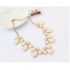 New Arrival Korean Style Gold Plated Alloy Colorful Resin Drop Choker Necklace For Summer N-3027