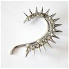 New Fashion European Punk Style Gold Silver Gun Black Plated Alloy Crystal Rivet Ear Cuff Earring E-2095