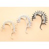 New Fashion European Punk Style Gold Silver Gun Black Plated Alloy Crystal Rivet Ear Cuff Earring E-2095