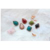 New Fashion Korean Style Gold Plated Alloy 5 Colors Resin Gem Square Drop Ear Stud Earrings E-2096