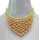 New Arrival European Style Gold Plated silk clear zircon handmade choker  Necklace N-3033