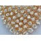 New Arrival European Style Gold Plated silk clear zircon handmade choker  Necklace N-3033