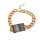 New Fashion European Gold Plated Alloy Link Chain Pink/Black Enamel Geometry Choker Necklace Bracelet Set S-0069